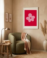 Sweet Pink Flower framed in a tender room thumbnail
