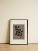 Minimalist Botanical Leaves — framed, leaning against the wall thumbnail