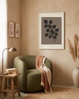 Minimalist Botanical Leaves framed in a tender room thumbnail