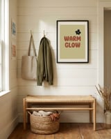 Warm Glow Flower framed in a relaxed room thumbnail