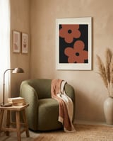 Organic Terracotta Blooms framed in a tender room thumbnail