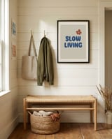 Slow Living Bloom framed in a relaxed room thumbnail