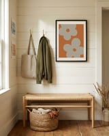 Warm Floral Shapes framed in a relaxed room thumbnail