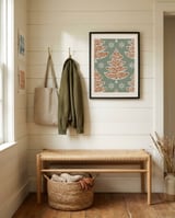 Gingerbread Christmas Trees framed in a relaxed room thumbnail