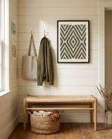 Textured Diamond Zigzag framed in a relaxed room thumbnail