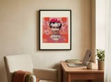 Vibrant Message Portrait framed in a focused room thumbnail