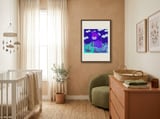 Purple Lion's Dream framed in a tender room thumbnail