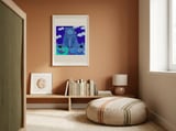 Blue Dream Bear framed in a gentle room thumbnail