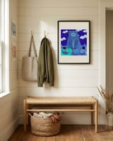 Blue Dream Bear framed in a relaxed room thumbnail