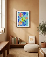 Three Whimsical Fish framed in a gentle room thumbnail