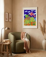 Happy Ocean Friends framed in a tender room thumbnail