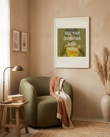 Pop Art Rumors Woman framed in a tender room thumbnail