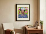 Vibrant Woman Power Portrait framed in a focused room thumbnail