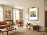 Vibrant Woman Power Portrait framed in a grounding room thumbnail