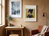 Tropical Floral Portrait framed in a focused room thumbnail