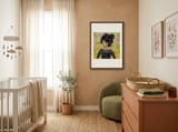Tropical Floral Portrait framed in a tender room thumbnail