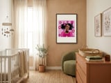 Vibrant Floral Portrait framed in a tender room thumbnail