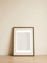 Neutral Tropical Palm — framed, leaning against the wall thumbnail