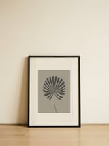 Organic Fan Leaf — framed, leaning against the wall thumbnail
