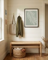 Soft Botanical Leaf framed in a relaxed room thumbnail