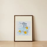 Elephant Bubble Bath — framed, leaning against the wall thumbnail