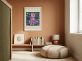 Cute Bunny Safe Quote framed in a gentle room thumbnail