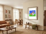 Happy Corgi Sunglasses framed in a grounding room thumbnail