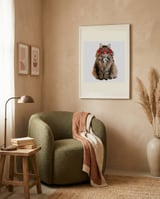 Tabby Cat Sunglasses framed in a tender room thumbnail