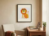 Cool Lion Sunglasses framed in a focused room thumbnail