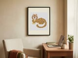**Cute Spotted Leopard** framed in a focused room thumbnail