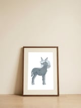Sweet Little Donkey — framed, leaning against the wall thumbnail