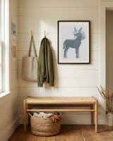 Sweet Little Donkey framed in a relaxed room thumbnail