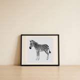 Standing Zebra Stripes — framed, leaning against the wall thumbnail