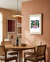 Vibrant Floral Portrait framed in a intimate room thumbnail