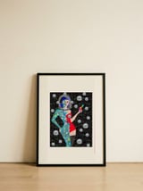 Retro Future Woman — framed, leaning against the wall thumbnail