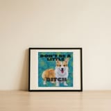 Sassy Corgi Bitch — framed, leaning against the wall thumbnail