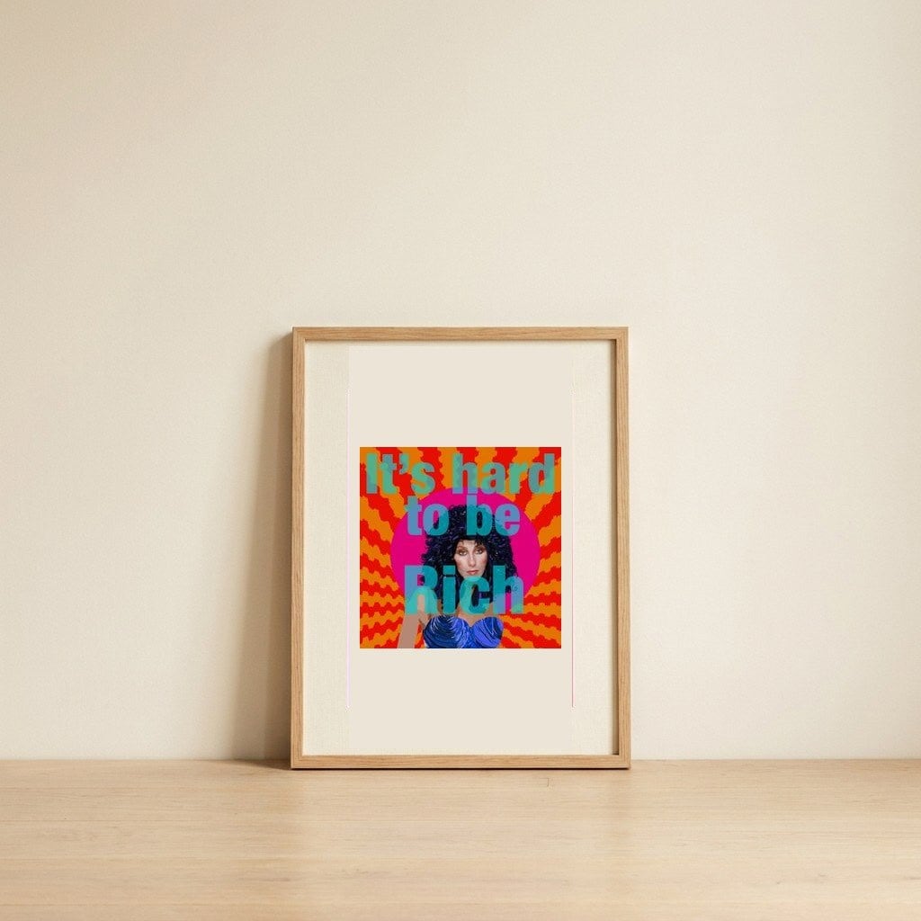 Bold Woman Pop Art Quote — framed, leaning against the wall