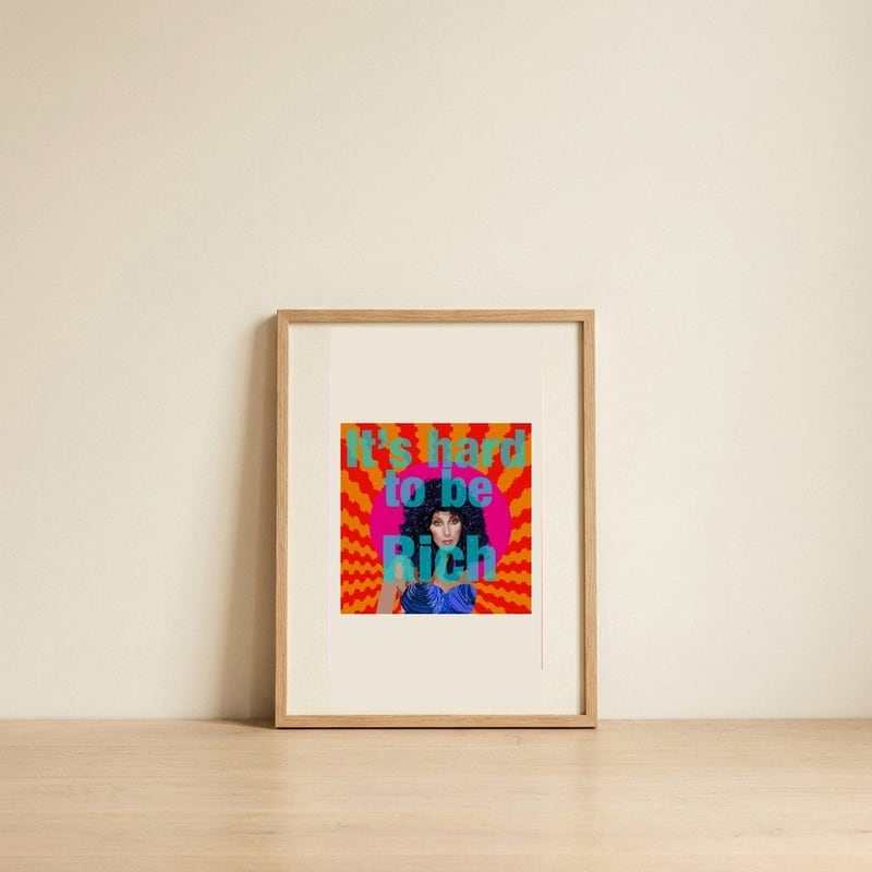 Bold Woman Pop Art Quote — framed, leaning against the wall