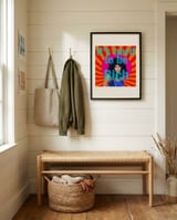 Bold Woman Pop Art Quote framed in a relaxed room thumbnail