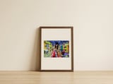 Leopard Style Canal Ride — framed, leaning against the wall thumbnail