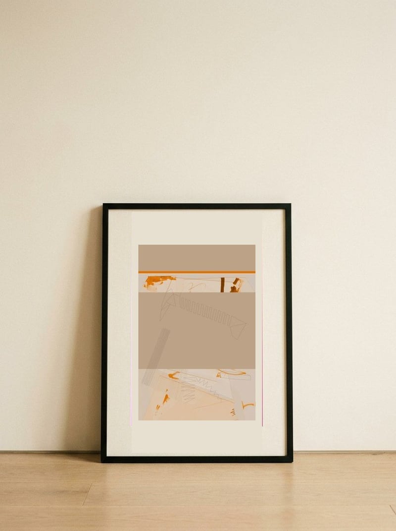 Trappsteg — framed, leaning against the wall