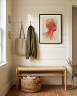 Human framed in a relaxed room thumbnail