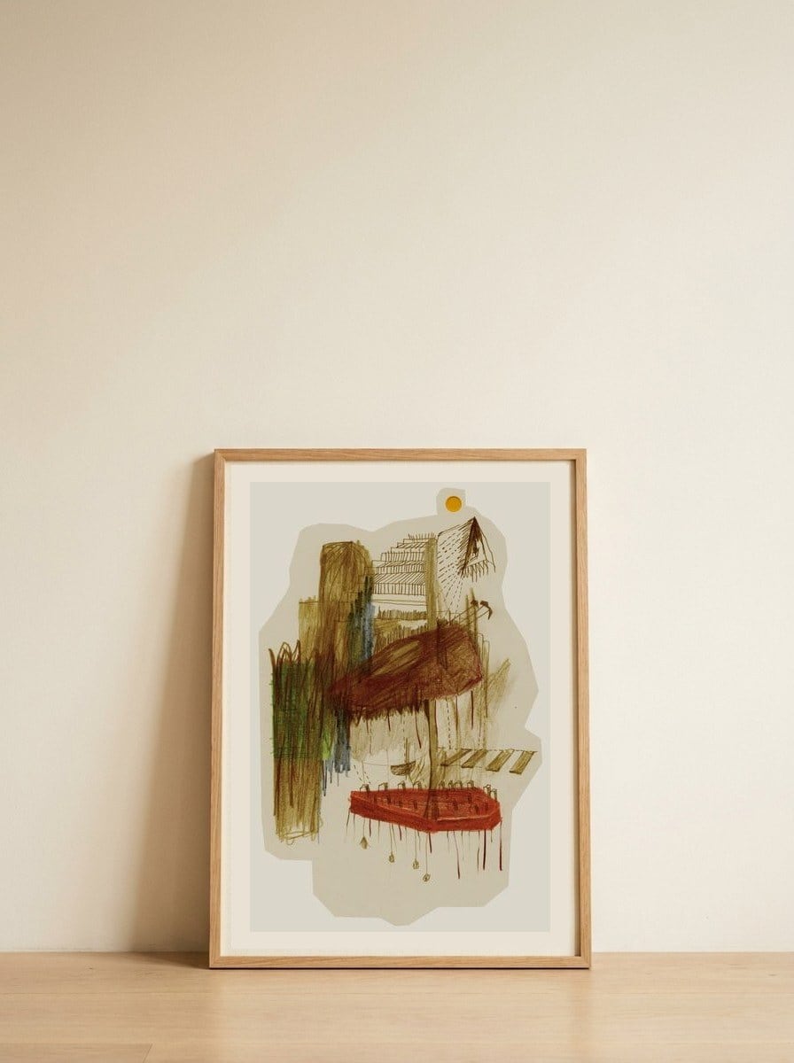 Inner City — framed, leaning against the wall