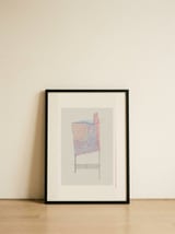 Chair — framed, leaning against the wall thumbnail