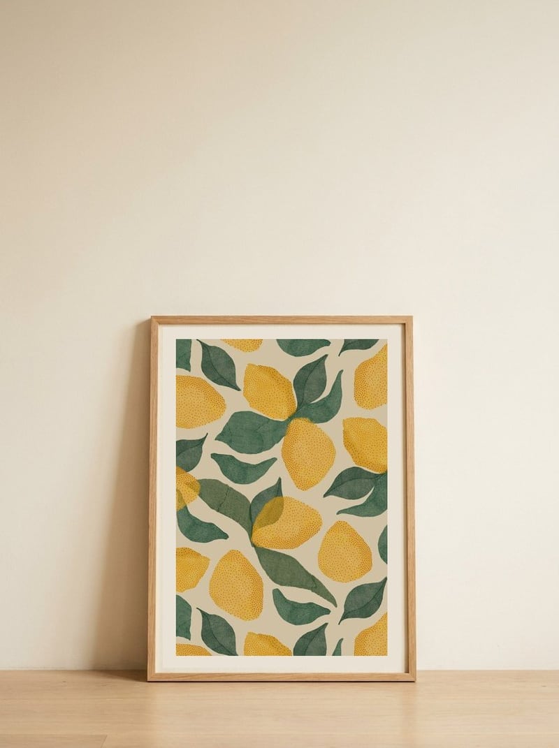 Limen — framed, leaning against the wall