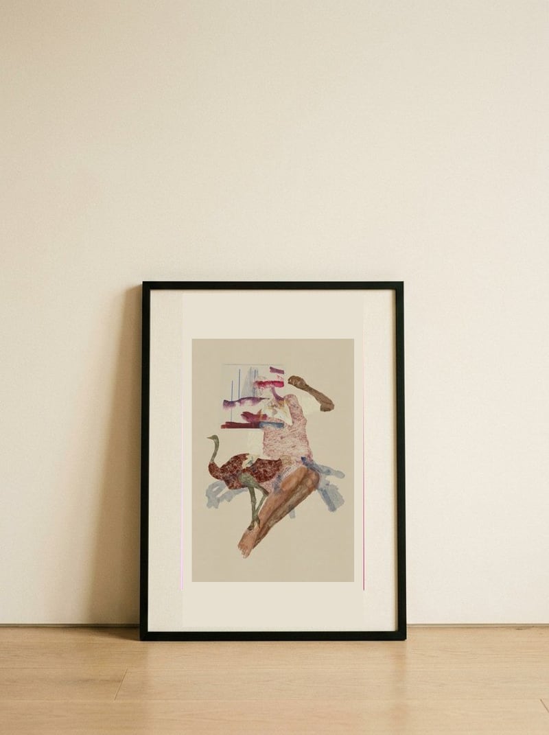 Solma — framed, leaning against the wall
