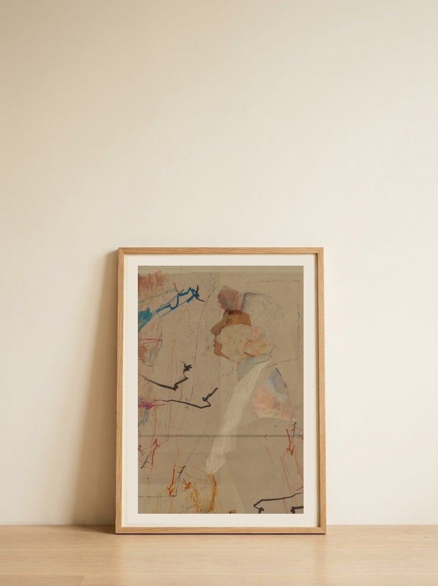 Perspective — framed, leaning against the wall