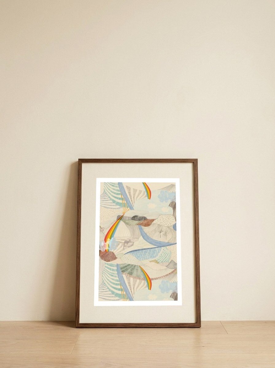 Villy Valley — framed, leaning against the wall