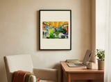 Green Scooter Colorful Street framed in a focused room thumbnail
