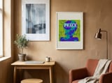 Peaceful Floral Silhouette framed in a focused room thumbnail